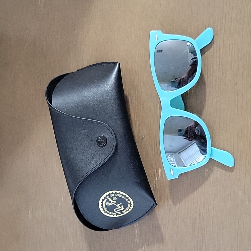 Ray-Ban Original Vintage Wayfarer Turquoise Aqua sunglasses glasses mirror lens